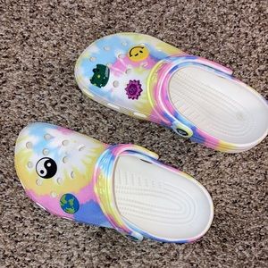 Pastel Tie-Dye Crocs